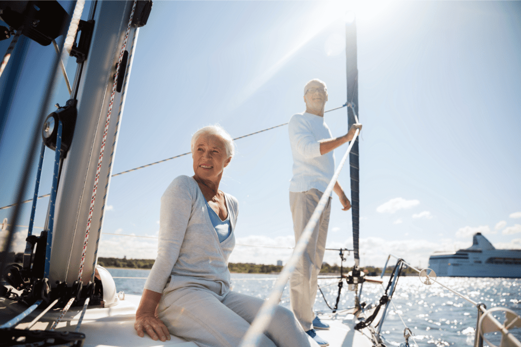 old people on a boat